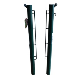 JUEGO POSTES PÁDEL METÁLICOS Ø 80MM FIJOS