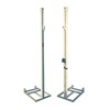 JUEGO POSTES VOLEIBOL TRASLADABLES DE ALUMINIO SECCIÓN CUADRADA 80X80MM