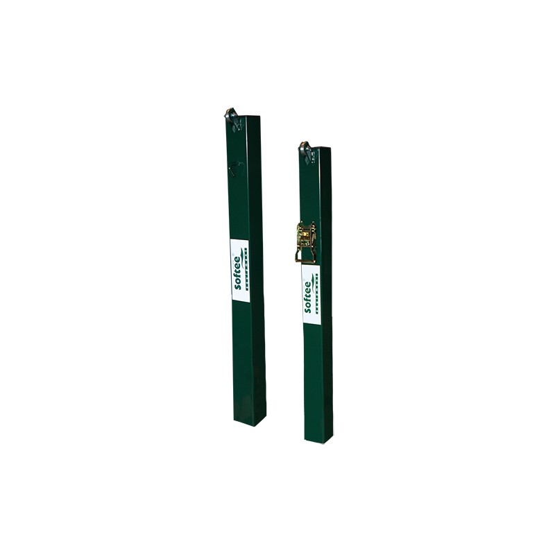 JUEGO POSTES DE PÁDEL FIJOS CUADRADOS 80X80MM