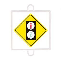 PANEL DE SEÑALIZACIÓN TRÁFICO DE ADVERTENCIA Nº 5 (PEATONES ROJO)