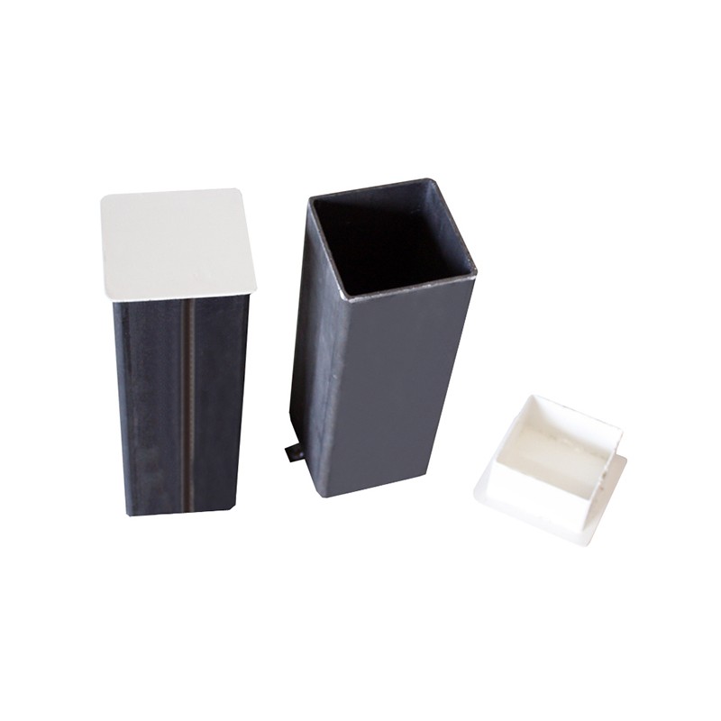 JUEGO POSTES PÁDEL ALUMINIO FIJOS SECCIÓN CUADRADA 80X80MM -