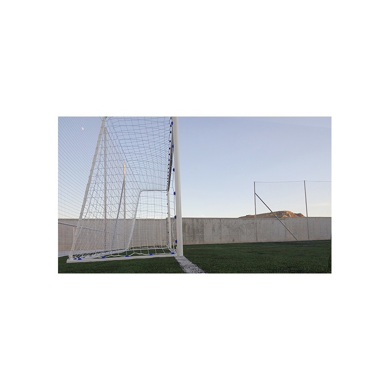 JGO PORTERÍAS FÚTBOL 7 METÁLICAS TRASLADABLES TUBO 80 MM REGLAMENTARIAS