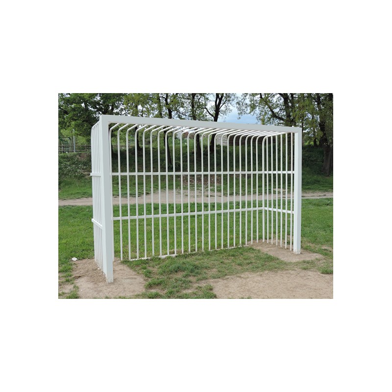 JGO PORTERÍAS F.SALA/BALONMANO ANTIVANDALICAS METÁLICAS  80X80MM