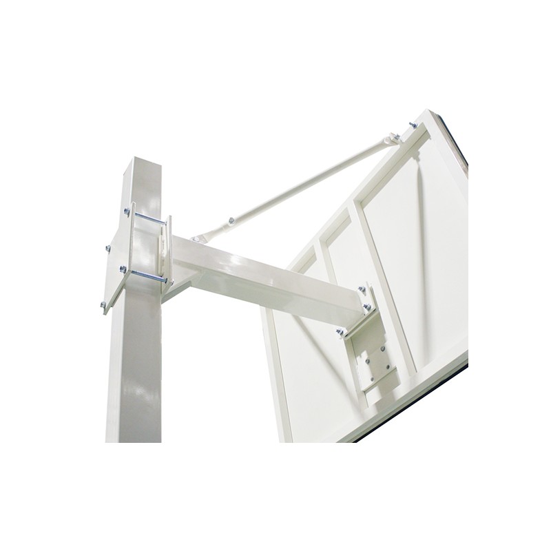 JUEGO DE 2 CANASTAS BALONCESTO DELUXE MONOTUBO TUBO 100 TRASLADABLE 2 RUEDAS CON CARRO  -SIN TABLERO, ARO