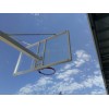 JUEGO DE 2 CANASTAS BALONCESTO DELUXE MONOTUBO FIJAS CON BASE PARA ANCLAJE -SIN TABLERO NI ARO-