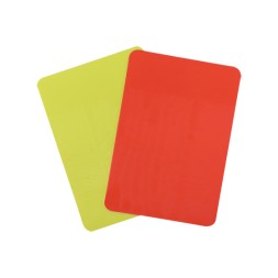 SET TARJETA ÁRBITRO COLOR ROJA /AMARIL