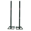 JUEGO POSTES VOLEIBOL METÁLICOS CUADRADOS 80X80MM TRASLADABLES