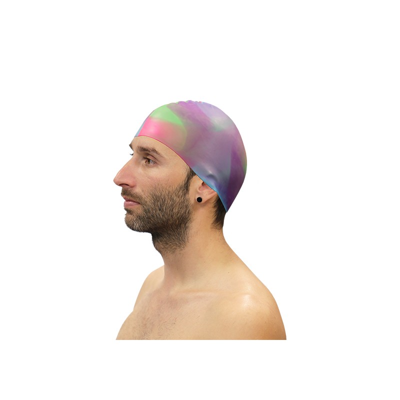 LOTE 10 GORROS NATACIÓN SILICONA MULTICOLOR SURTIDO