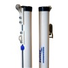 JUEGO POSTES TENIS TRASLADABLES ALUMINIO Ø 90MM
