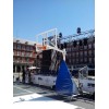 JUEGO DE 2 CANASTAS BALONCESTO DELUXE MONOTUBO TUBO 100 TRASLADABLE 2 RUEDAS CON CARRO  -SIN TABLERO, ARO