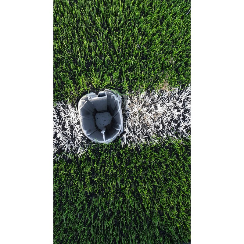 JUEGO PORTERÍAS ALUMINIO FÚTBOL 11 120X100 MM FIJAS