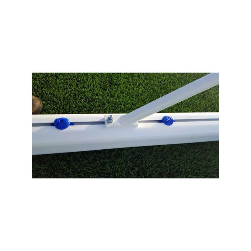 JUEGO PORTERÍAS ALUMINIO FÚTBOL 7 90 MM FIJAS