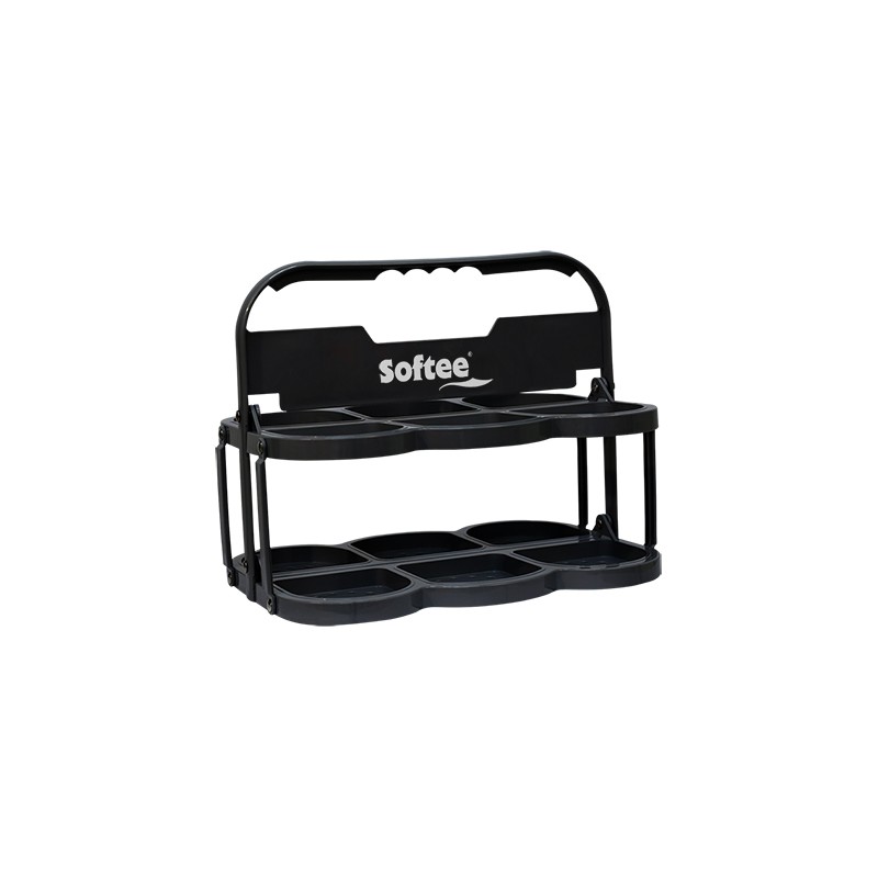 PORTABOTELLAS PLEGABLE DELUXE PARA 6 BOTELLAS