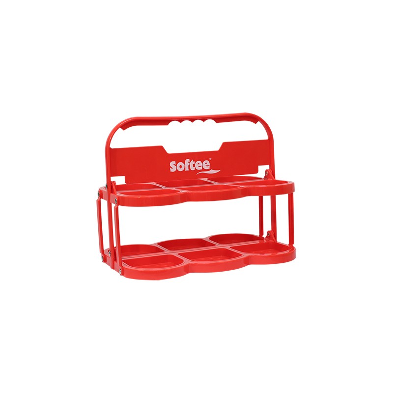 PORTABOTELLAS PLEGABLE DELUXE PARA 6 BOTELLAS