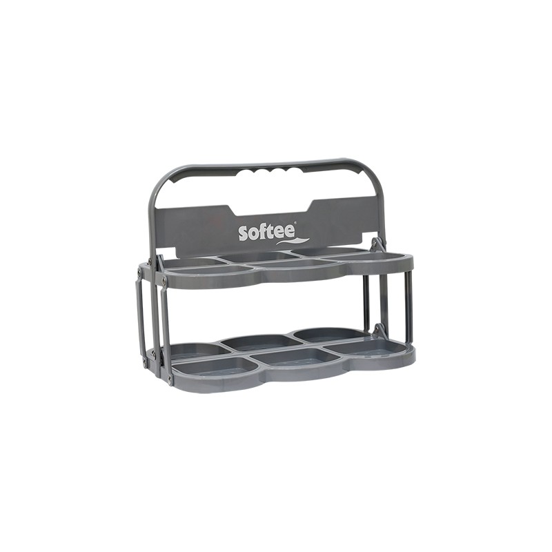 PORTABOTELLAS PLEGABLE DELUXE PARA 6 BOTELLAS