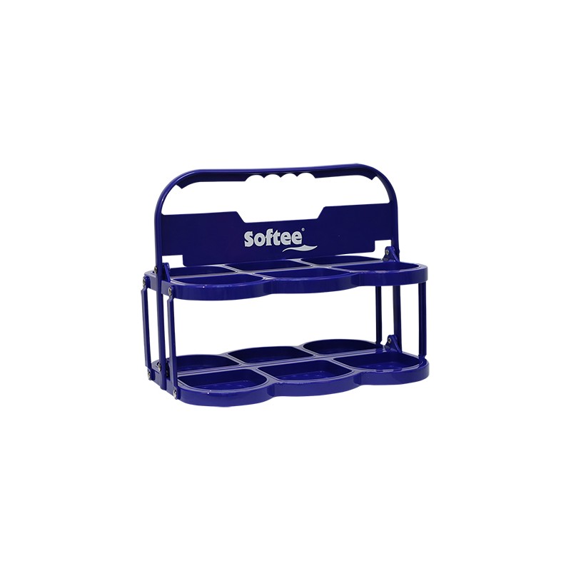PORTABOTELLAS PLEGABLE DELUXE PARA 6 BOTELLAS