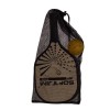 JUEGO DE 2 PALAS PICKLEBALL SOFTJIM MADERA CON PELOTA Y FUNDA