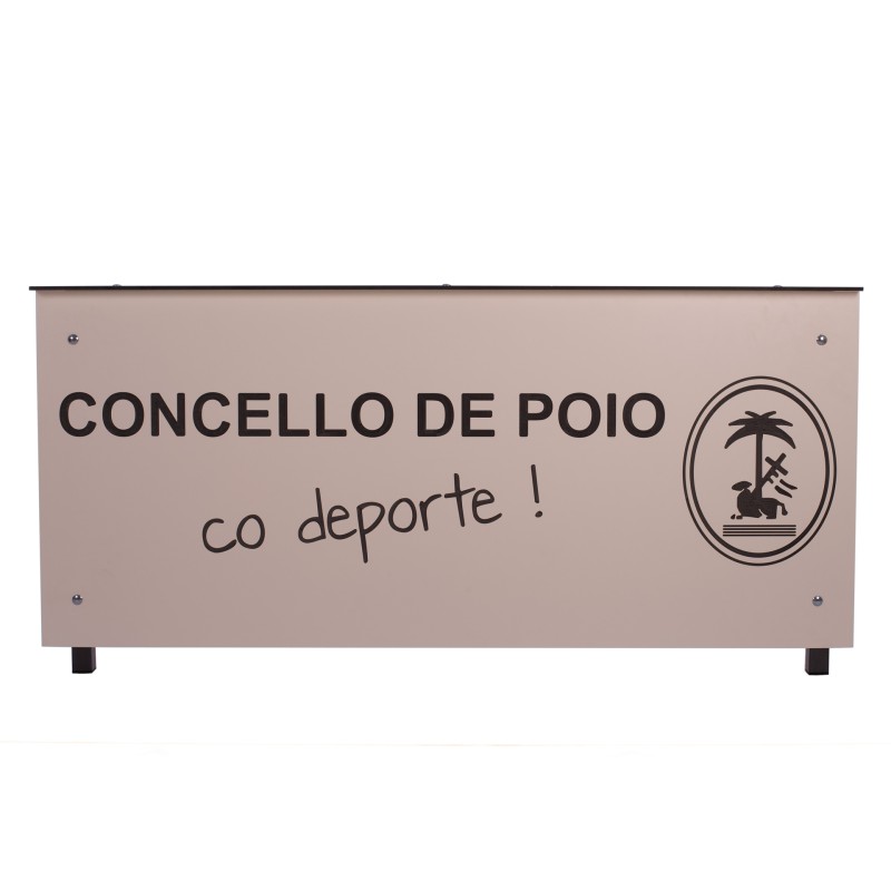 MESA ANOTADORES COMPLETA FENÓLICO 12MM COLOR PERSONALIZABLE