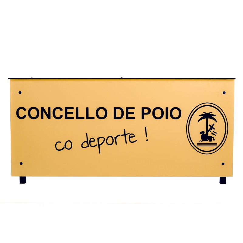 MESA ANOTADORES COMPLETA FENÓLICO 12MM COLOR PERSONALIZABLE