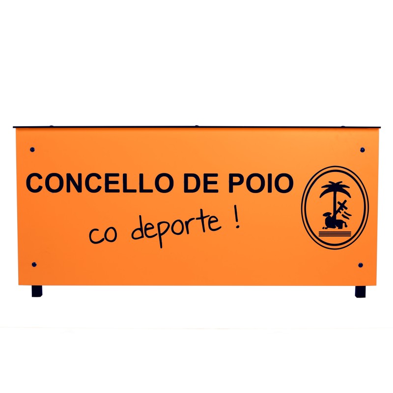 MESA ANOTADORES COMPLETA FENÓLICO 12MM COLOR PERSONALIZABLE