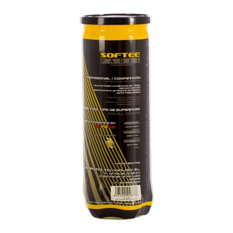 BOTE 3 PELOTAS PÁDEL SOFTEE SPEED
