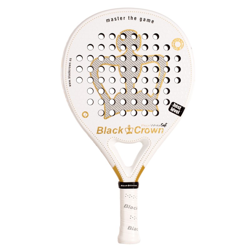 PALA DE PÁDEL BLACK CROWN PITON WHITE SOFT