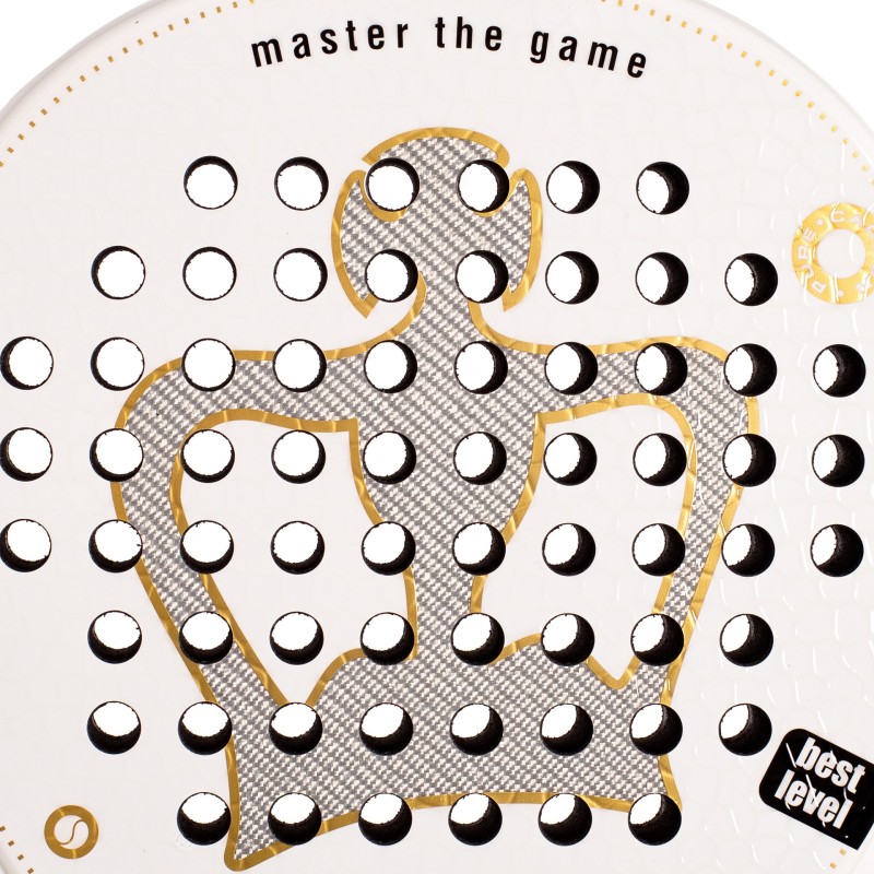 PALA DE PÁDEL BLACK CROWN PITON WHITE SOFT