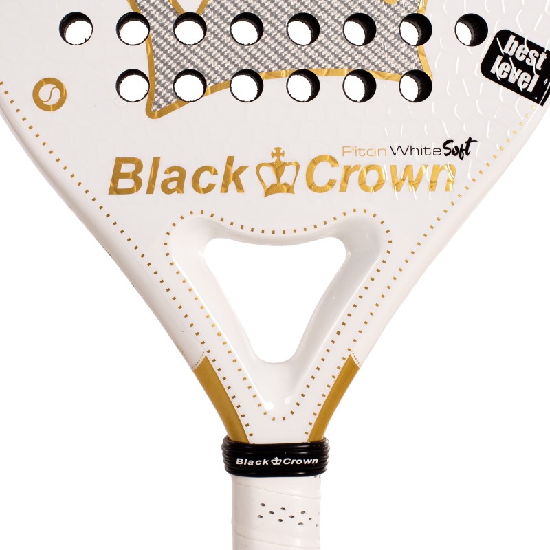 PALA DE PÁDEL BLACK CROWN PITON WHITE SOFT
