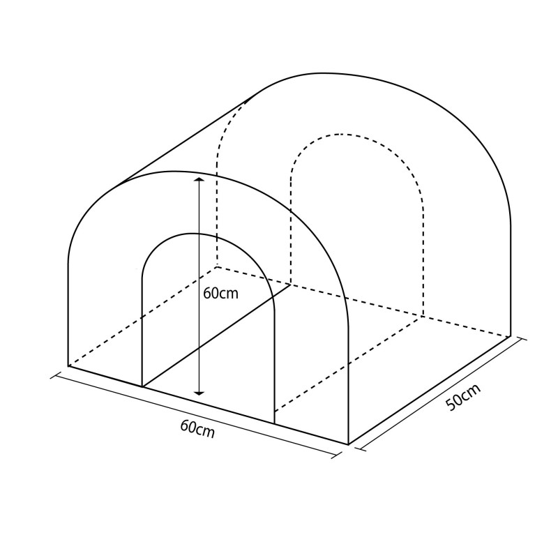 FIGURA TUNEL 60X50X60CM