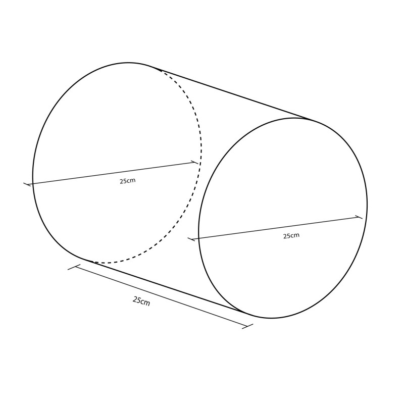 FIGURA MINI CILINDRO 25X25CM Ø