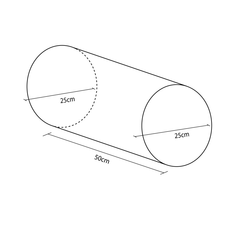 FIGURA MINI CILINDRO 50X25CM Ø