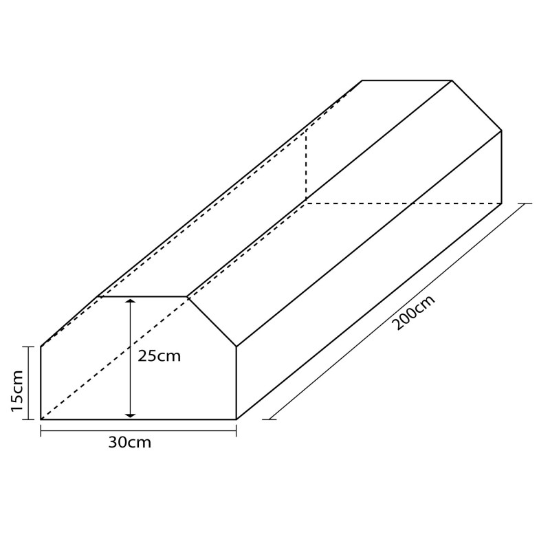 BARRA EQUILIBRIO DE ESPUMA 200X30X25CM