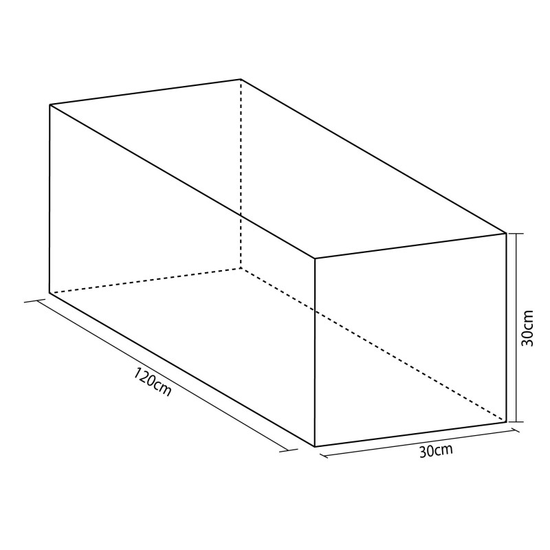 FIGURA RECTÁNGULO 120X30X30CM