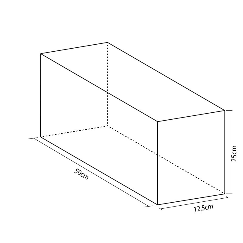 FIGURA MINI RECTÁNGULO 50X25X12,5CM