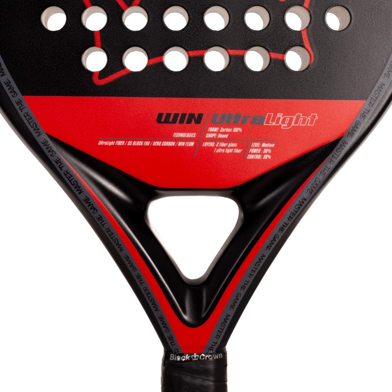 PALA DE PÁDEL BLACK CROWN WIN ULTRALIGHT