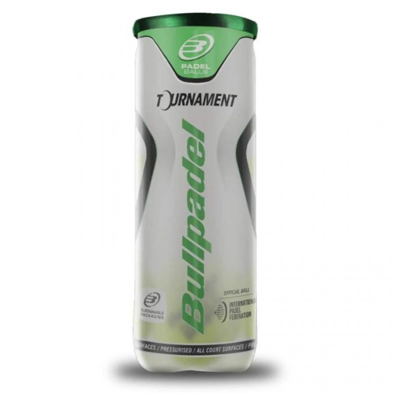 BOTE 3 PELOTAS PÁDEL BULLPADEL TOURNAMENT PRO