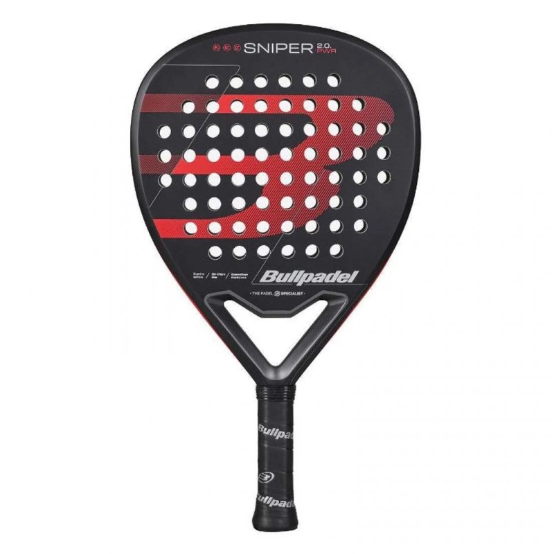 PALA DE PÁDEL BULLPADEL SNIPER 2.0 POWER NEGRO 2026