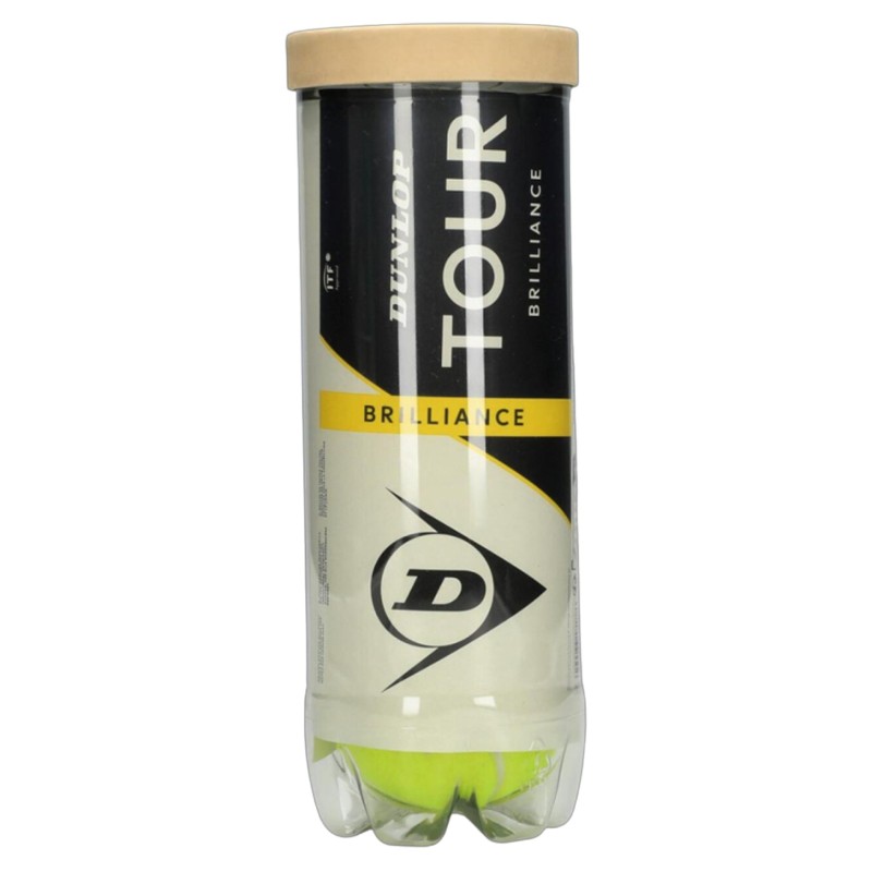 BOTE DE 3 PELOTAS DE TENIS DUNLOP TOUR BRILLIANCE