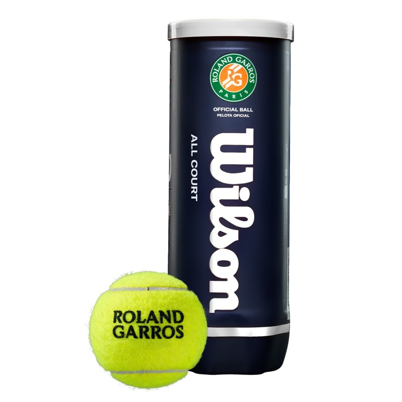 BOTE DE 3 PELOTAS TENIS WILSON ROLAND GARROS ALL
