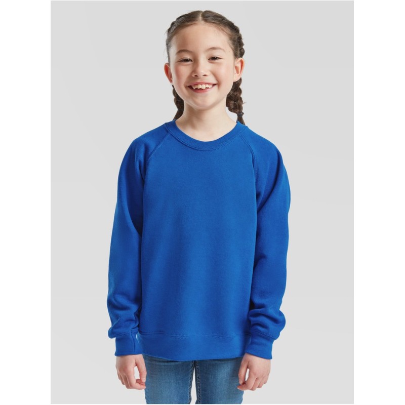 SUDADERA FRUIT OF THE LOOM  CLASSIC RAGLAN INFANTIL