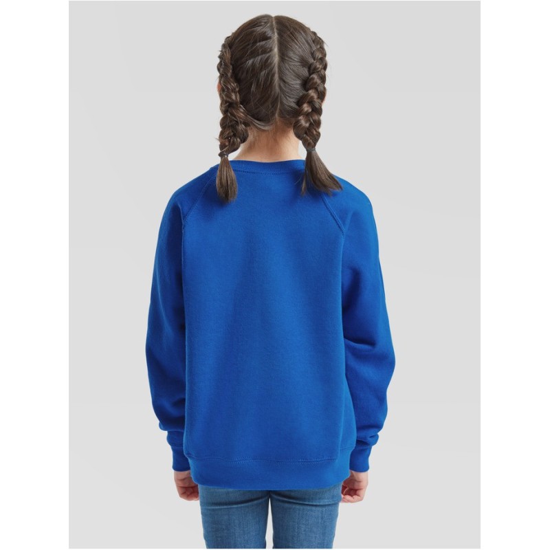 SUDADERA FRUIT OF THE LOOM  CLASSIC RAGLAN INFANTIL