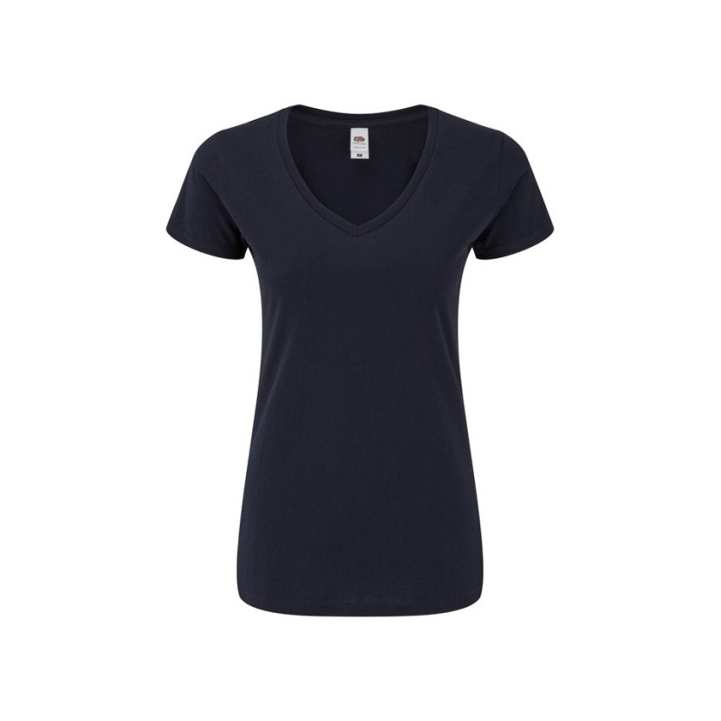 CAMISETA FRUIT OF THE LOOM LADIES ICONIC 150 V-NECK T