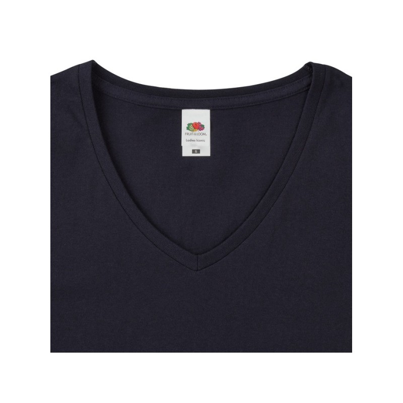 CAMISETA FRUIT OF THE LOOM LADIES ICONIC 150 V-NECK T