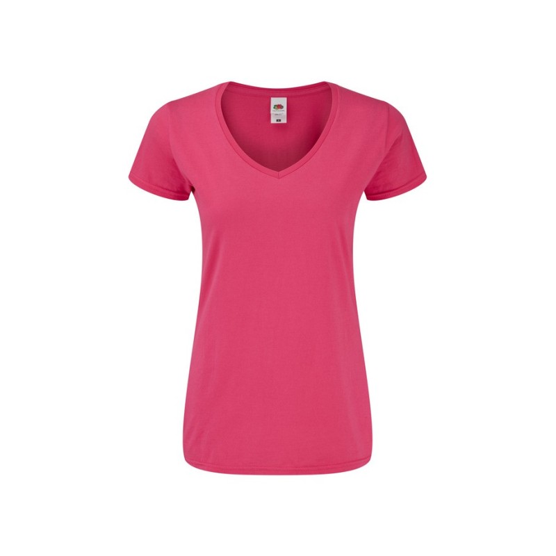CAMISETA FRUIT OF THE LOOM LADIES ICONIC 150 V-NECK T
