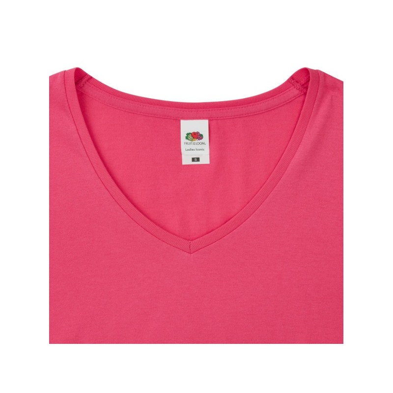 CAMISETA FRUIT OF THE LOOM LADIES ICONIC 150 V-NECK T