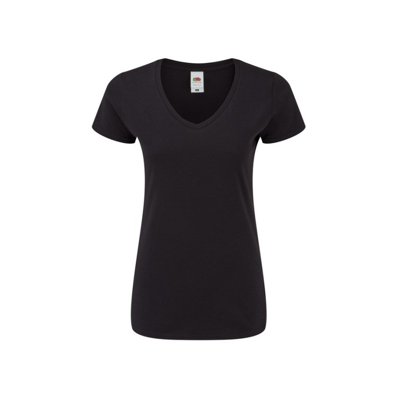 CAMISETA FRUIT OF THE LOOM LADIES ICONIC 150 V-NECK T
