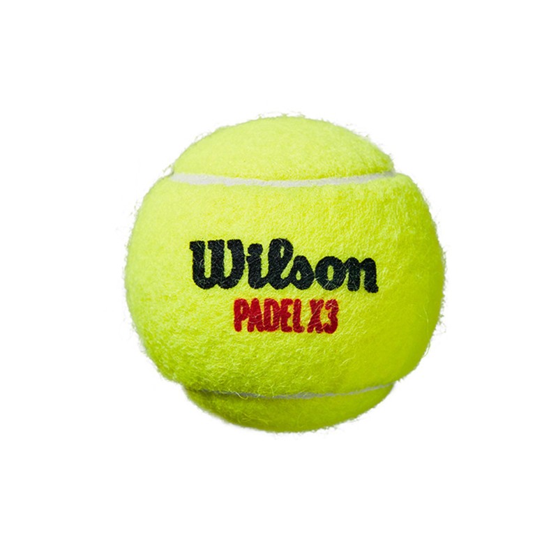 BOTE 3 PELOTAS DE PÁDEL WILSON X3