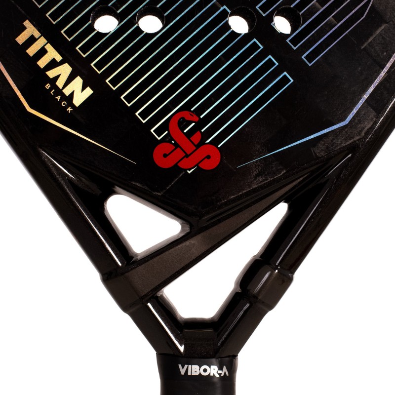 PACK PALA DE PÁDEL VIBOR-A TITAN 15K BLACK TWILL