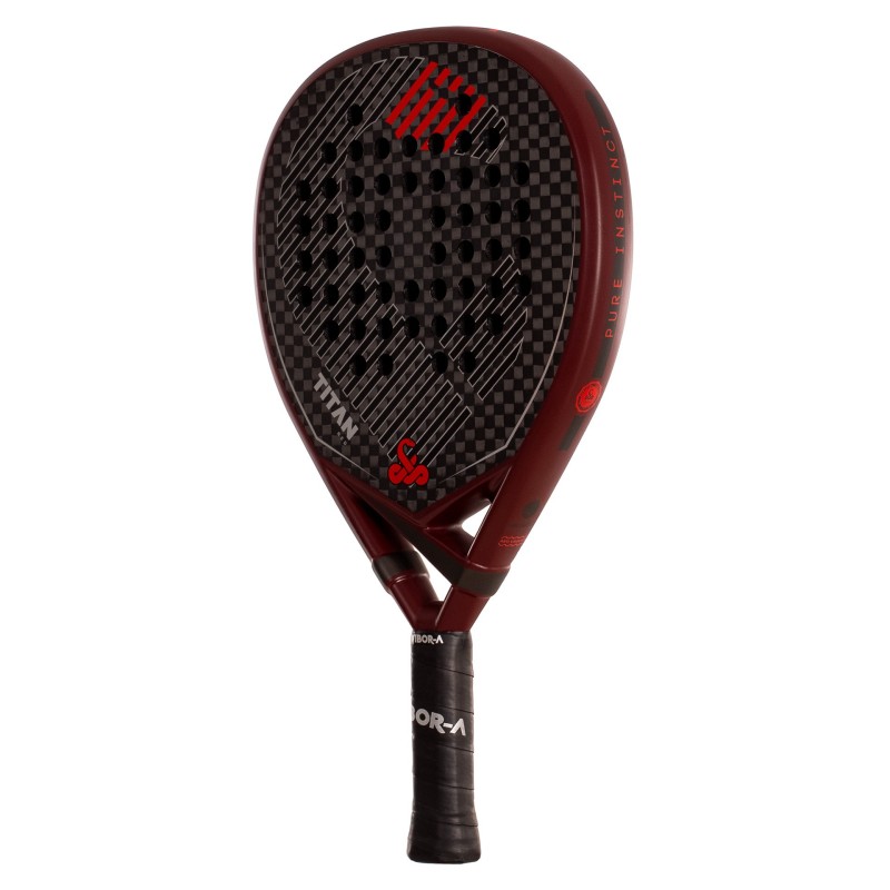 PACK PALA DE PÁDEL VIBOR-A TITAN 12K RED