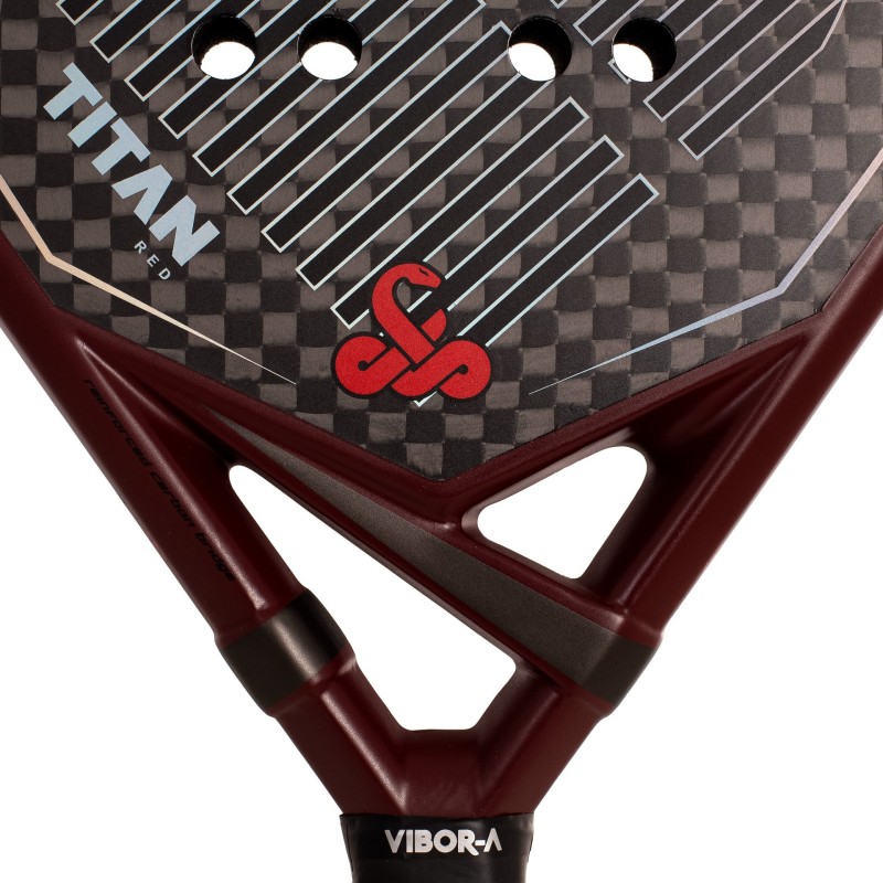 PACK PALA DE PÁDEL VIBOR-A TITAN 12K RED
